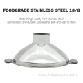 Stainless Steel Wide Mouth Double Handle Canning Funnel